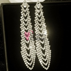 Cercei pentru dama moderni EARR23MM Aurii Set de 1 pereche cu strasuri